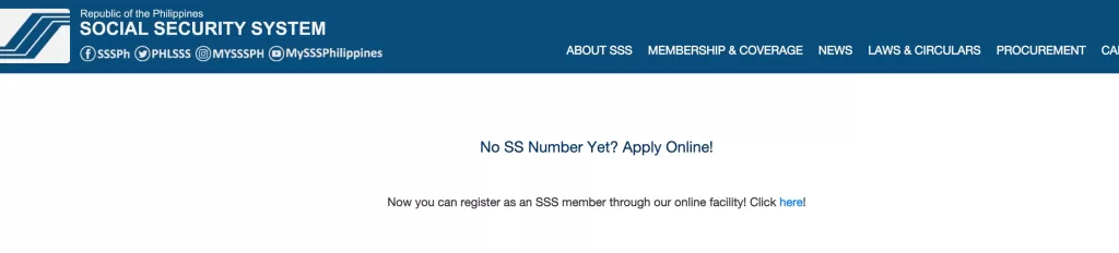sss id number registration steps