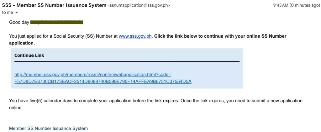 sss member confirmation